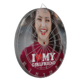 私のカスタムガールフレンドが大好きな写真 ダーツボード (正面左)