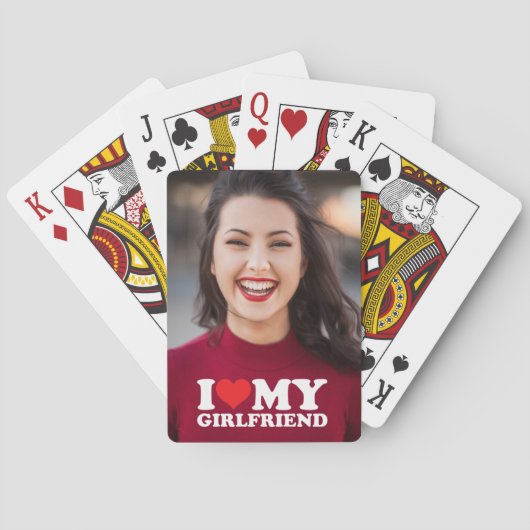 私のカスタムガールフレンドが大好きな写真 トランプ (裏面)