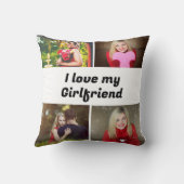 私のカスタムガールフレンドが大好き4写真 クッション (裏面)