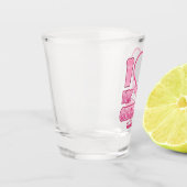 私のカスタムガールフレンドが大好き – 写真と名前の追加 ショットグラス (左)