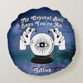 私のカスタムクリスタルボールは… ラウンドクッション (裏面)