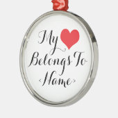 私のカスタムハートの所属先()  メタルオーナメント (左)