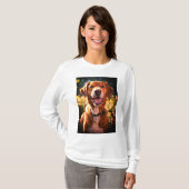 私のカスタムハートは犬の恋人のペットの写真に属している Tシャツ (正面フル)