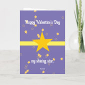 私のカスタム世界をライトアップするバレンタインデーの愛 ノートカード (裏面)