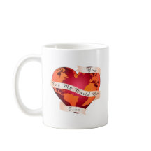 私のカスタム世界を燃やす赤い地球のリボンに