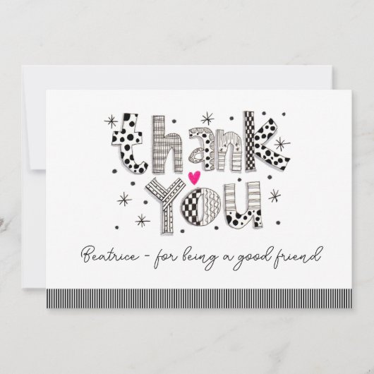私のカスタム友人のカードになってくれてありがとう サンキューカード (正面)