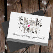 私のカスタム友人のカードになってくれてありがとう サンキューカード