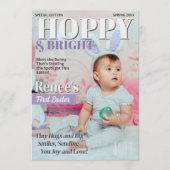 私のカスタム最初のイースターカード、雑誌カバーカード シーズンカード (正面)