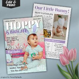 私のカスタム最初のイースターカード、雑誌カバーカード シーズンカード