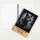 私のカスタム犬の名前オーストラリアの牛の犬ポートレート プランナー手帳 (ディスプレー)