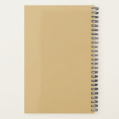 私のカスタム犬の名前オーストラリアの牛の犬ポートレート プランナー手帳 (裏面)