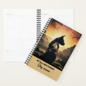 私のカスタム犬の名前ボクサーブリードポートレート プランナー手帳 (ディスプレー)