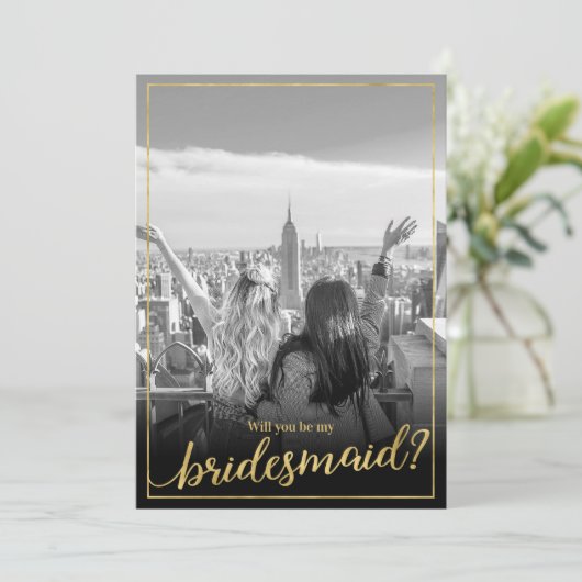 私のカスタム花嫁のメイドは写真が欲しい 招待状 (スタンド正面)