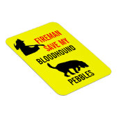 私のカスタム血救気の火気の安全 マグネット (右側)