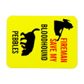 私のカスタム血救気の火気の安全 マグネット (横)