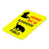 私のカスタム血救気の火気の安全 マグネット (左側)