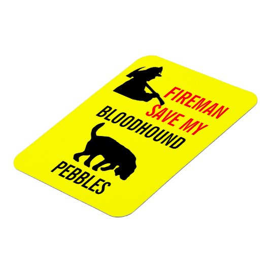 私のカスタム血救気の火気の安全 マグネット (左側)