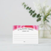 私のカスタム謙虚な意見のバラでコメントのフィードバック アドバイスカード (スタンド正面)