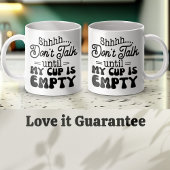 私のカップが空のコーヒーマグになるまでおもしろい話さない コーヒーマグカップ