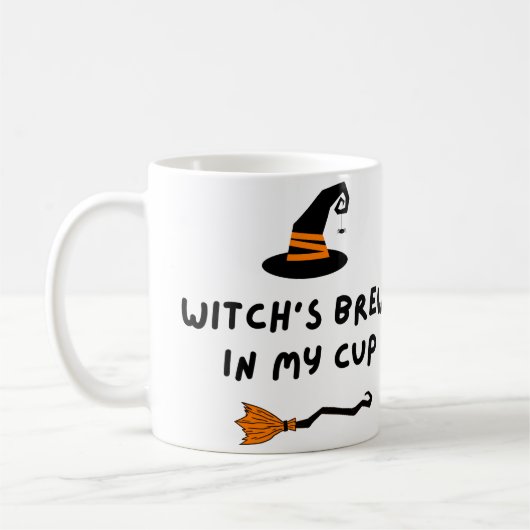 私のカップに入った魔女のビール コーヒーマグカップ (左)