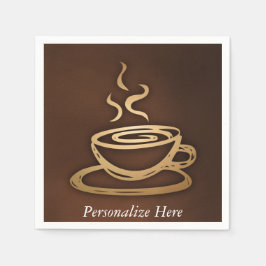 私のカップのコーヒー スタンダードカクテルナプキン