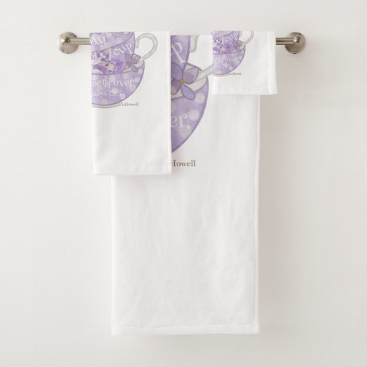 私のカップはタオルのセットに沿って走る バスタオルセット (インサイチュ)