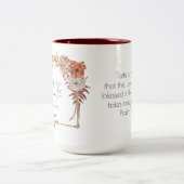 私のカップはフローラのクリスチャンのコーヒーマグに沿って走る ツートーンマグカップ (中央)