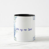 私のカップを満たす主フローラ宗教的なマグカップ マグカップ (中央)