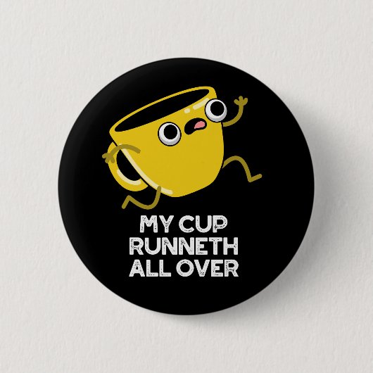 私のカップランネットはバイブルおもしろいの上を走り回るプンダークBG 缶バッジ (正面)