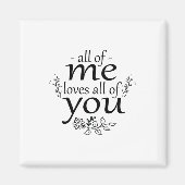 私のカップルの贈り物は皆さんを愛している マグネット (正面)