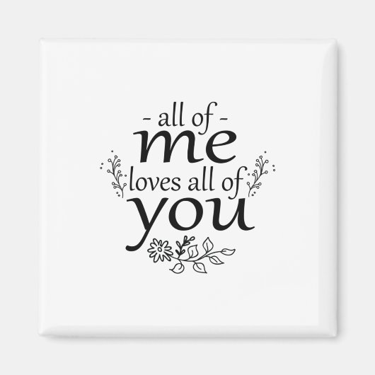 私のカップルの贈り物は皆さんを愛している マグネット (正面)