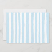 私のカニデビュー！お子様の1歳誕生日写真付きパーティー招待状 招待状 (裏面)