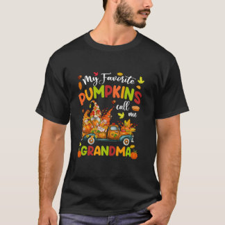 私のカボチャお気に入りのンはおばあちゃんトラック感謝と呼ぶ Tシャツ