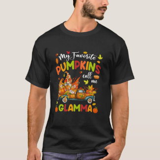 私のカボチャお気に入りのンは私をグラマトラック感謝祭と呼ぶ Tシャツ