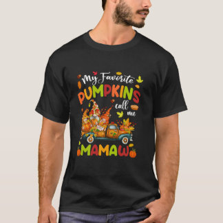 私のカボチャお気に入りのンは私をマームトラック感謝祭と呼ぶ Tシャツ