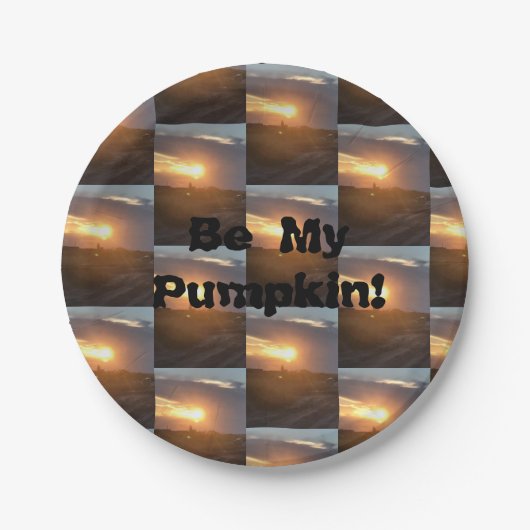 私のカボチャになれ! ペーパープレート (正面)