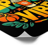 私のカボチャのスパイスビーブハロウィーンで ポスター (角)