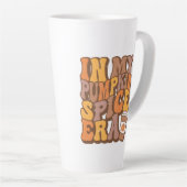 私のカボチャのスパイス時代 |パンプキンスパイスコーヒー カフェラテマグ (右アングル)