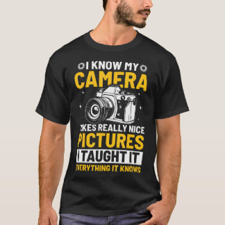私のカメラは素敵な写真を撮ります 面白い写真 Tシャツ