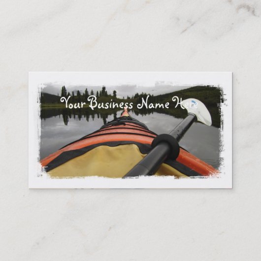 私のカヤックからの眺め 名刺 (正面)