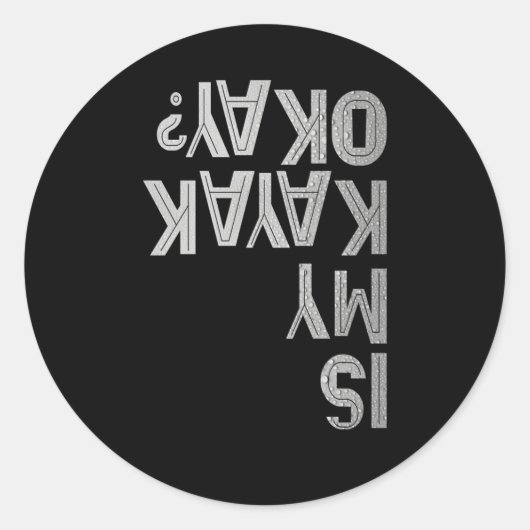 私のカヤックは大丈夫パドリングジョークチームのカヤックCapsi ラウンドシール (正面)