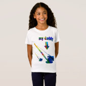 私のカラフルDADDYクレーンのオペレータ重機 Tシャツ (正面フル)
