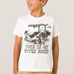 私のカワウソのワイシャツ Tシャツ