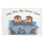 私のカワウソの半分の枕カバーです 枕カバー (正面)