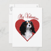 私のカヴァリエバレンタイン シーズンポストカード (正面/裏面)