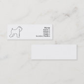 「私のカーテン・テリア」 スキニー名刺 (正面/裏面)