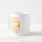 私のカーディオは体重をより速く持ち上げている コーヒーマグカップ (正面左)