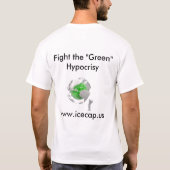 私のカーボン足跡はあなたのより大きいです Tシャツ (裏面)