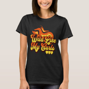 私のカールのような野生の巻き毛の赤1 Tシャツ