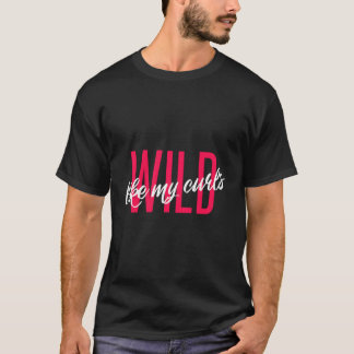 私のカールのようにかわいいカーリーおもしろいヘアファンクラブ Tシャツ